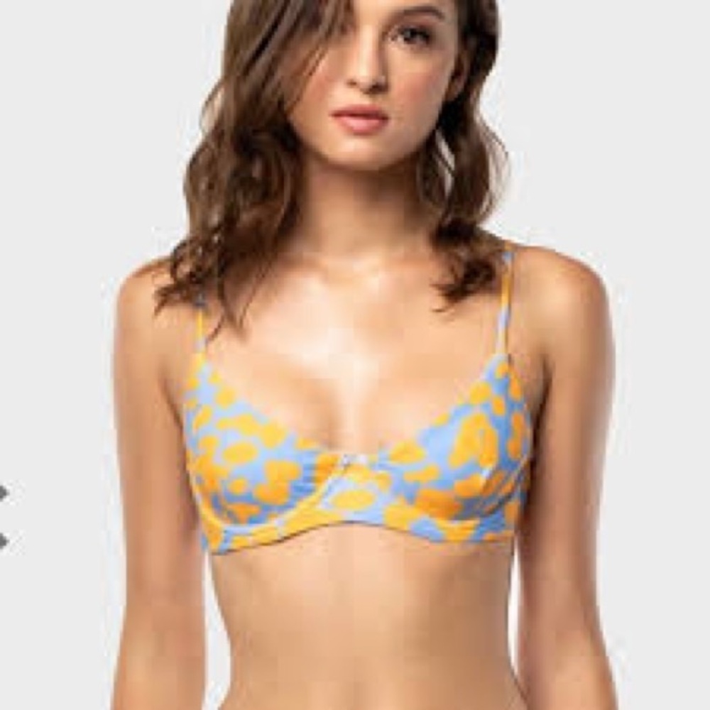 Blackbough Blue and orange bikini top